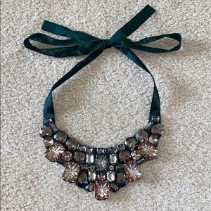 Jeweled statement necklace
